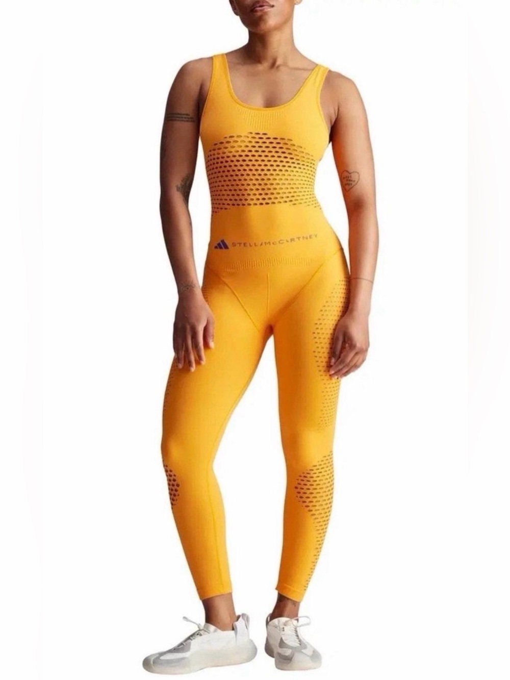 Stella McCartney x Adidas Women's Yellow Seamless Athletic Jumpsuit